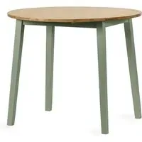 Lamar Round Drop Leaf Dining Table - Green, Wood