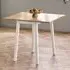Lamar Square Drop Leaf Dining Table - White, Wood