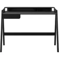 Lamar Wooden Laptop Desk with Drawer - Black