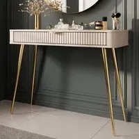Lampe Dressing Table with Drawer - Beige, Laminated Board