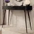 Lampe Dressing Table with Drawer - Black, Laminated Board