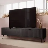 Lampe TV Stand with Storage - Black, Laminated Board