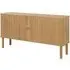 Lampe Wide Storage Cabinet with Sliding Doors - Oak