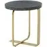 Lana Round Side Table - Black, Oak