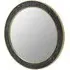 Lana Round Wall Mirror - Black, Wood