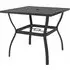 Lanai Square Garden Dining Table - Anthracite, Steel