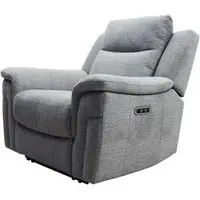 Langley 1-Seater Electric Recliner Sofa - Dove, Fabric
