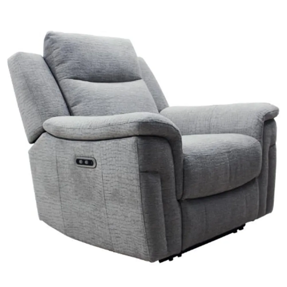 Langley 1-Seater Electric Recliner Sofa - Dove, Fabric image
