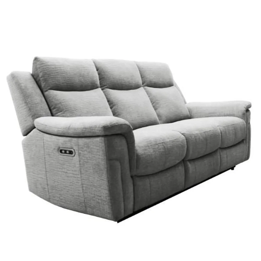 Langley 3-Seater Electric Recliner Sofa - Dove, Fabric