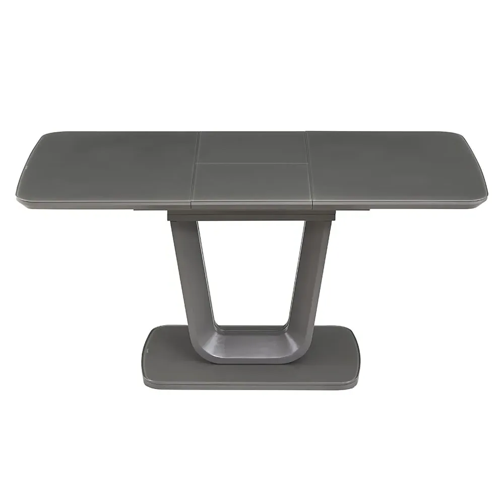 Langley Small Extendable Dining Table - Graphite, Wood image