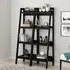 Langore 8-Shelf Ladder Bookcase - Black, Wood
