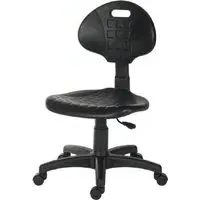 Lansing Office Chair with Floating Backrest - Black, PU Leather