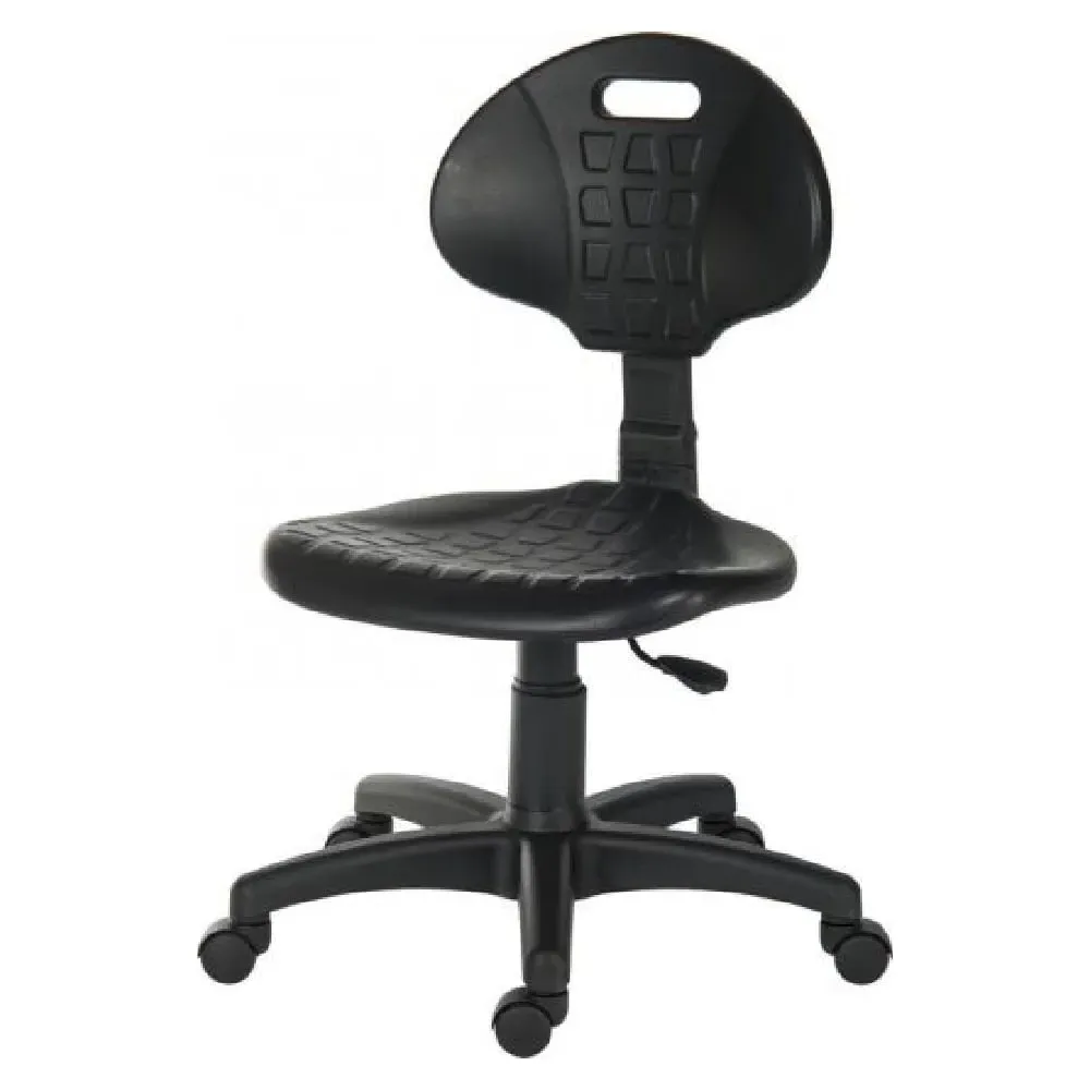 Lansing Office Chair with Floating Backrest - Black, PU Leather