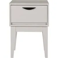 Lanus Bedside Cabinet with 1 Drawer - Taupe