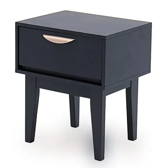 Lanus Bedside Table with 1 Drawer - Blue