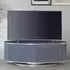 Lanza TV Stand with Push Release Doors - Grey, Glass