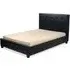 Laoghaire King Size Bed Frame - Black, PU Leather