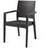Laporte Outdoor Armchair - Dark Grey, Plastic