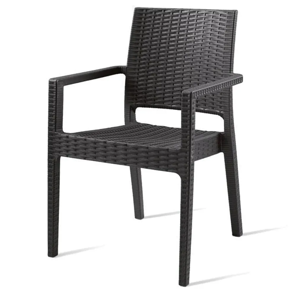 Laporte Outdoor Armchair - Dark Grey, Plastic image