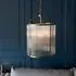 Laredo 4 Lights Ceiling Pendant Light - Antique Brass, Glass