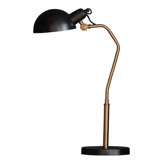 Largo Task Table Lamp - Black, Brass image