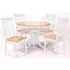 Larkin Extendable Dining Set with 4 Chairs - Oak White