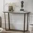 Larnaca Console Table - Green, Faux Marble
