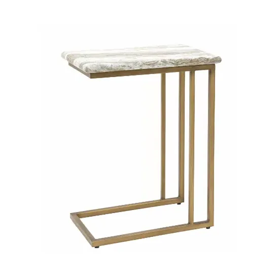 Larnaca Side Table - Green Faux Marble, Glass Fibre Reinforced Concrete product