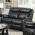 Launa 2-Seater Recliner Sofa - Gun Metal, LeatherLux