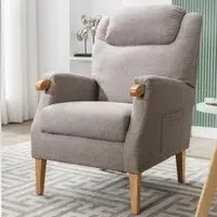 Laurel 1-Seater Sofa - Taupe, Fabric