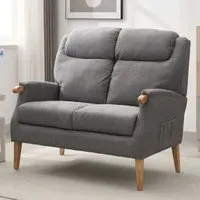 Laurel 2-Seater Sofa - Grey, Fabric