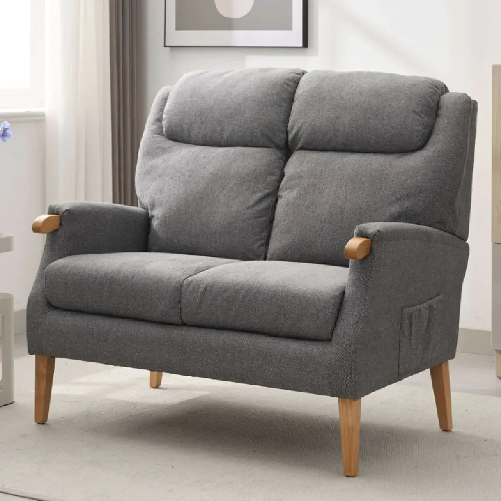 Laurel 2-Seater Sofa - Grey, Fabric
