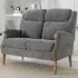 Laurel 2-Seater Sofa - Steel Blue, Fabric