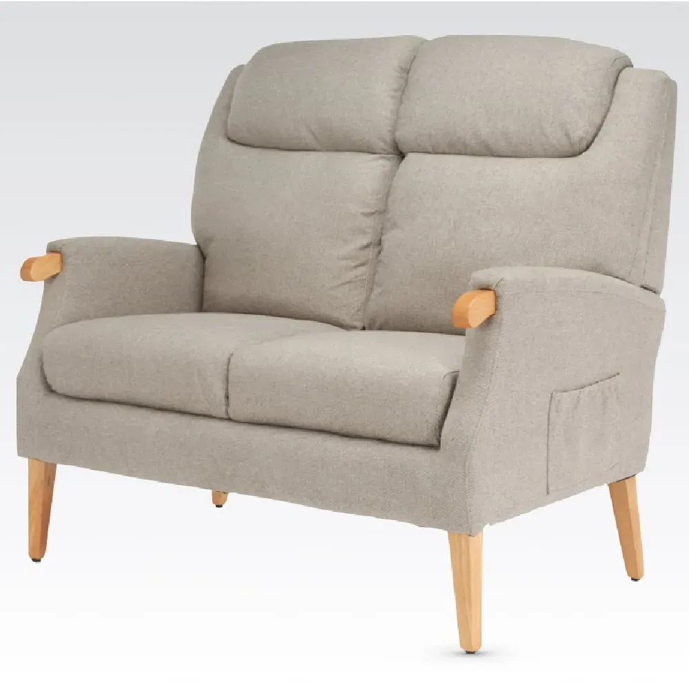 Laurel 2-Seater Sofa - Taupe, Fabric