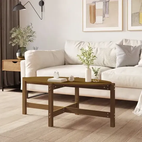 Laurel Coffee Table - Honey Brown, Pine Wood