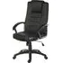Laurel Office Chair with Swivel Base - Black, Leather