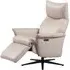 Laurel Recliner Chair with Swivel - Cashmere, Leather
