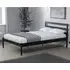 Laurel Small Double Bed Frame - Black, Wood