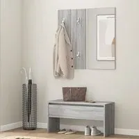 Lautoka Hallway Furniture Set with Storage - Grey