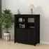 Laval 2 Door Sideboard - Black, Pine Wood