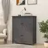 Laval 4 Door Sideboard - Grey, Pine Wood