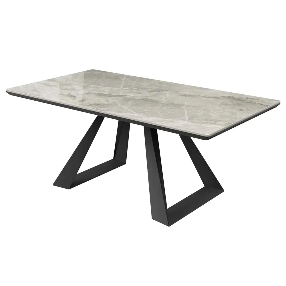 Laval Ceramic Glass Coffee Table - Grey