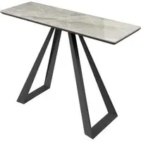 Laval Ceramic Glass Console Table - Grey