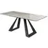 Laval Ceramic Glass Extending Dining Table - Grey