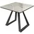 Laval Ceramic Glass Side Table - Grey