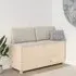 Laval Large Storage Bench with Backrest - Natural, Pine