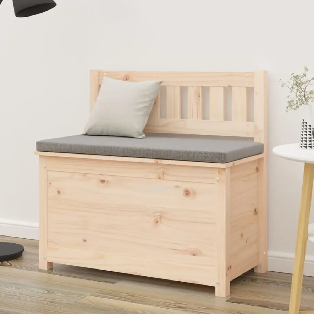 Laval Small Storage Seating Bench - Natural, Solid Pine product