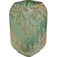 Laval Tall Glass Planter - Green, Gold