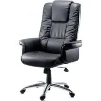 Laveen Office Chair with Gas Lift - Black, Leather