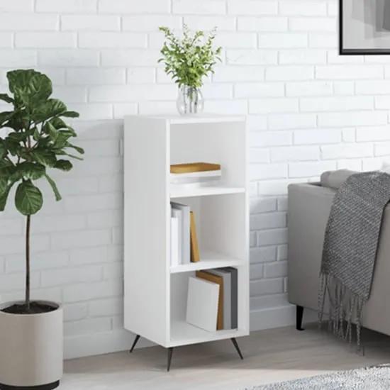 Lavey Wooden Shelving Unit with 2 Shelves - White